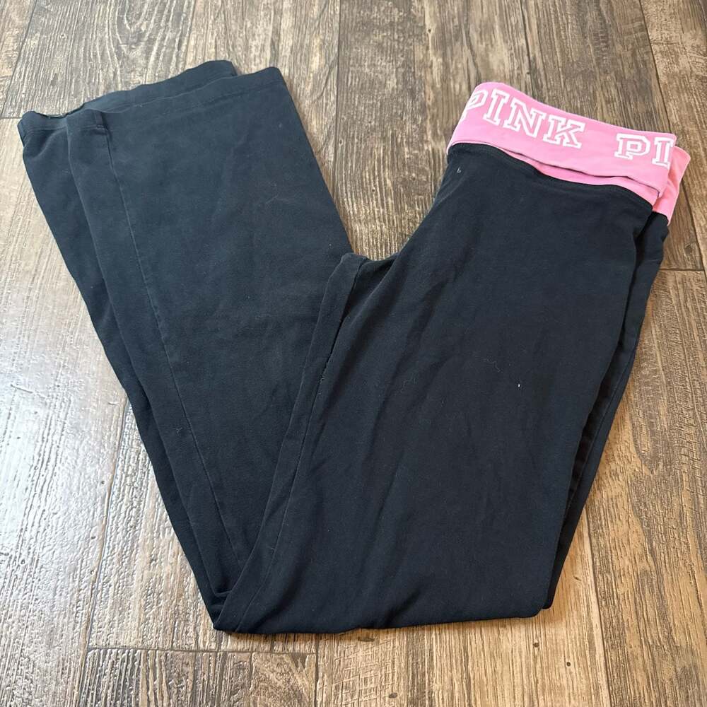PINK Victoria's Secret Foldover Flare Leggings Medium